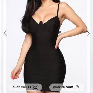 Fashion Nova Feeling Playful Bandage Mini Dress